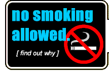 no smoking allowed.  find out why.